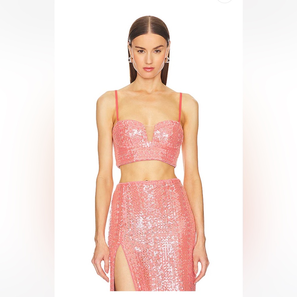 Michael Costello x REVOLVE Catiana Top in Coral